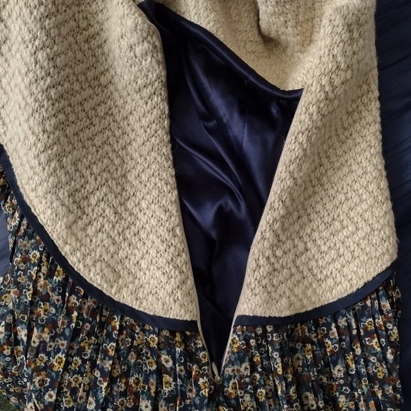 pinkyotto Dress Sleeveless Knit Bodice Pleated Floral Skirt - Picture 4 of 6